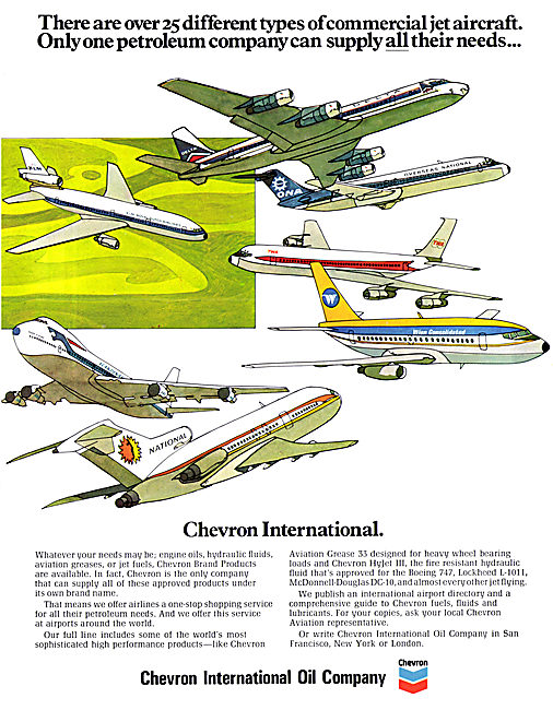 Chevron Aviation Oils & Lubricants                               
