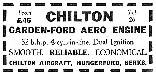 Chilton - Carden Ford 32 bhp Aero Engine                         