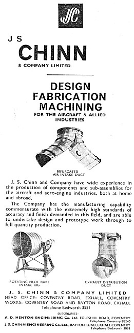 J.S.Chinn Production Of Components & Sub-Assemblies              