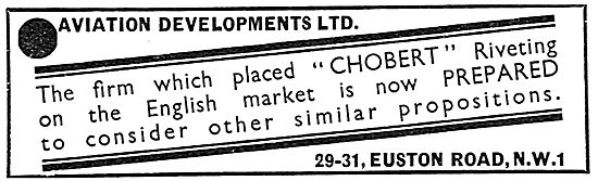 Aviation Developments - Chobert Riveting System                  