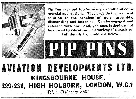 Aviation Developments - Pip Pins                                 
