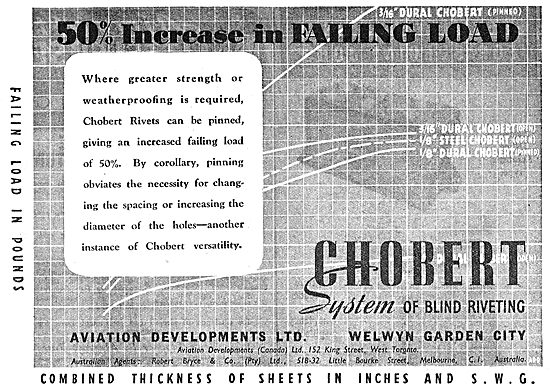 Aviation Developments - Chobert Riveting System                  