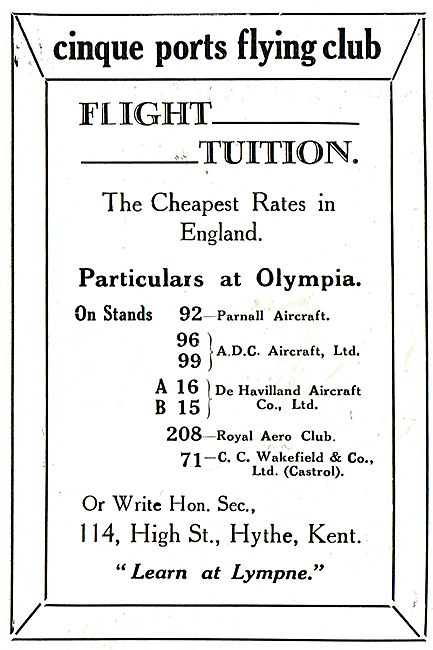 Cinque Ports Flying Club - The Cheapest Rates In England!        