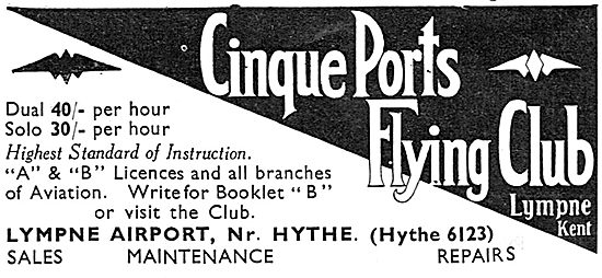 Cinque Ports Flying Club Lympne                                  