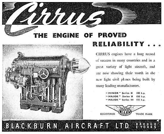 Blackburn Cirrus Aero Engine                                     