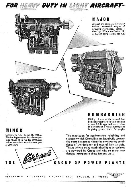 Blackburn Cirrus Aero Engines                                    