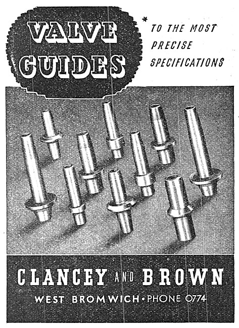 Clancey & Brown Valve Guides                                     