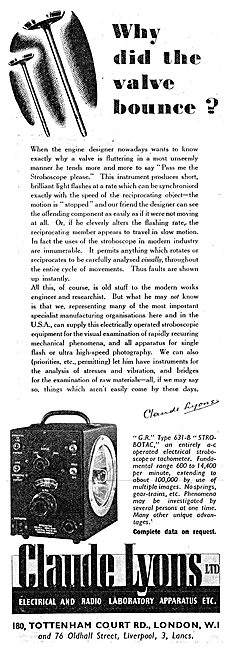 Claude Lyons Ltd. Electrical & Radio Laboratory Apparatus 1942   