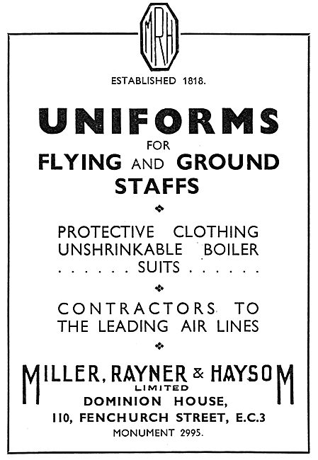 Miller, Rayner & Haysom Protective Clothing - Boiler Suits       