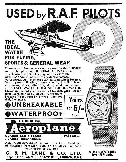 G. & M.Lane - Aeroplane Pilots' Watch                            