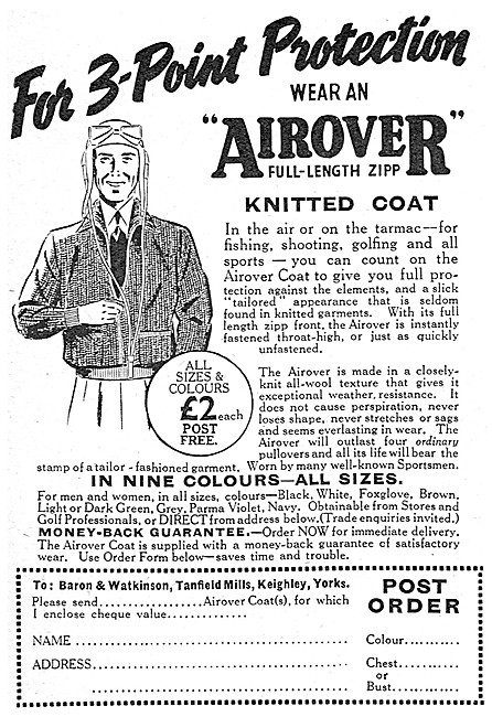 Baron & Watkinson Airover Knitted Flying Coat                    