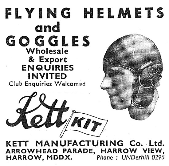 Kett Flying Clothing - Kett Flying Helmets & Goggles             