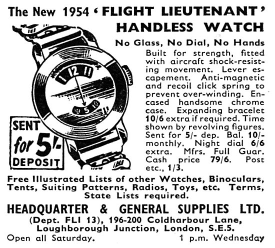 Flight Lieutentant Handless Wrist Watch                          