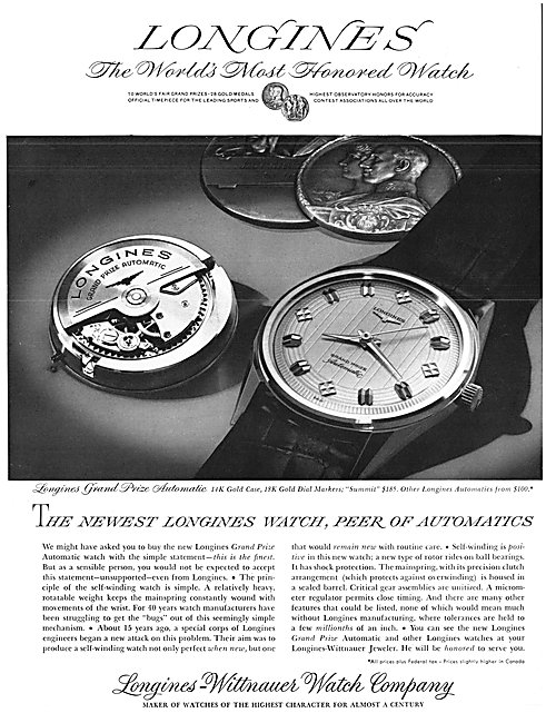 Longines Grand Prix Automatic Watch 1962                         