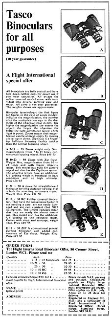 Tasco Binoculars 1980                                            