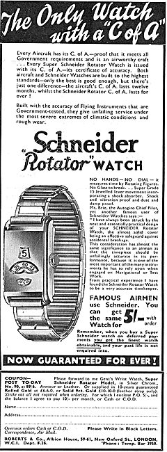 Roberts & Co Schneider Plated Rotator Watches                    