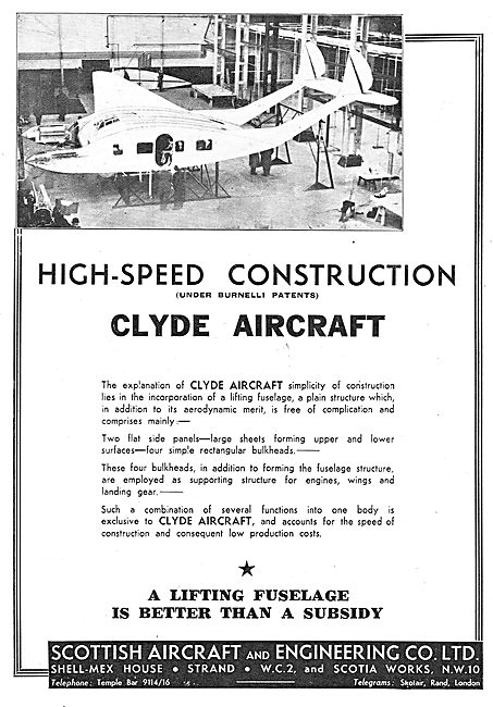 Clyde Aircraft.                                                  