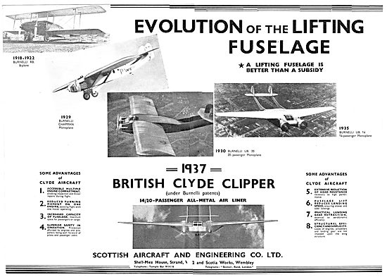 Clyde Aircraft. Lifting Fuselage - Burnelli                      