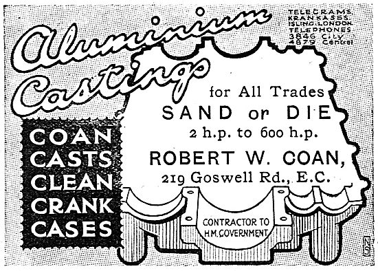 R.W.Coan Sand Or Die Castings. 2hp - 600hp                       