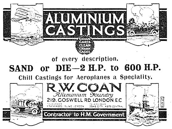 R.W.Coan - Aluminium Castings Of Every Description               
