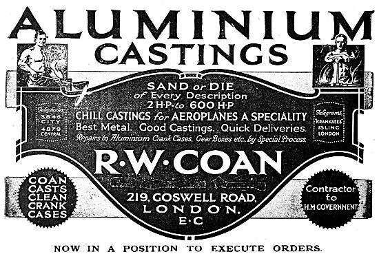 R.W.Coan - Aluminium Castings. 1919                              