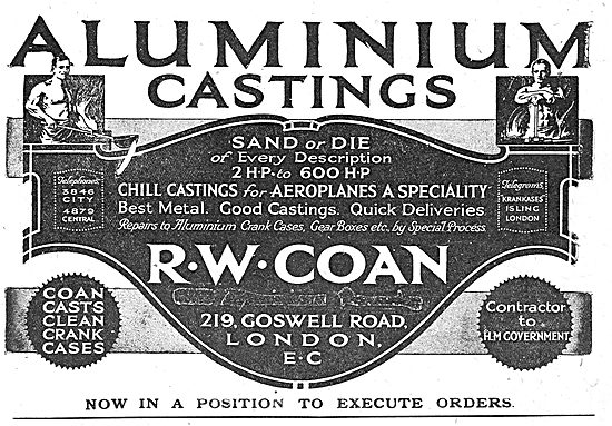 R.W.Coan Aluminium Castings For The Aircraft Industry            