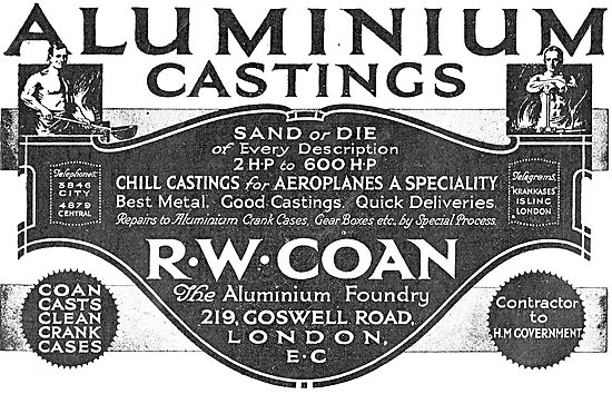 R.W.Coan Aluminium Castings For Aircraft                         