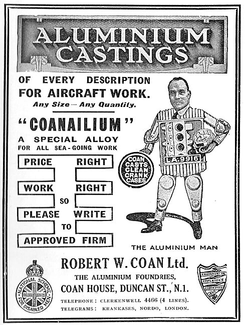 R.W.Coan. Coanalium Special Alloy.                               