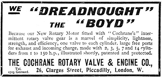 Cochrane Rotary Valve & Engine Co. Boyd Dreadnought              