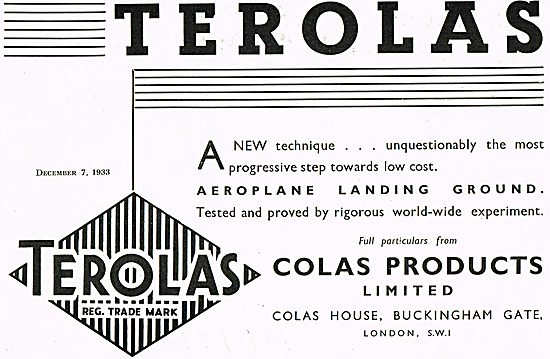 Terolas For Aeroplane Landing Grounds Colas Products             