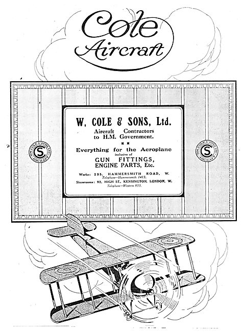 W.Cole & Sons. Cole Aircraft                                     