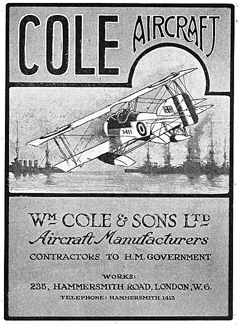 W.Cole & Sons. Cole Aircraft                                     