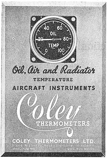 Coley Oil, Air & Radiator Temperature Instruments                