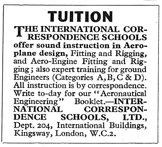 International Correspondence Schools - Aero Engineering          