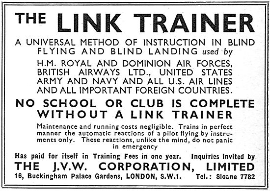 J.V.W Corporation  - Link Trainer                                