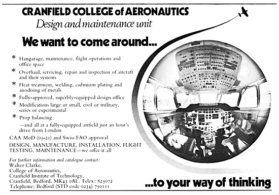Cranfield College Of Aeronautics. Design & Maintenance Unit      