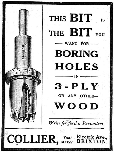 Collier Toolmaker. Electric Avenue, Brixton Machine Tools        