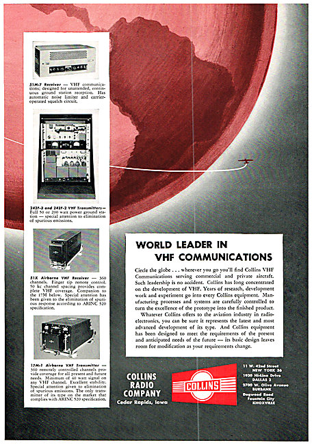 Collins VHF Communications Equipment                             