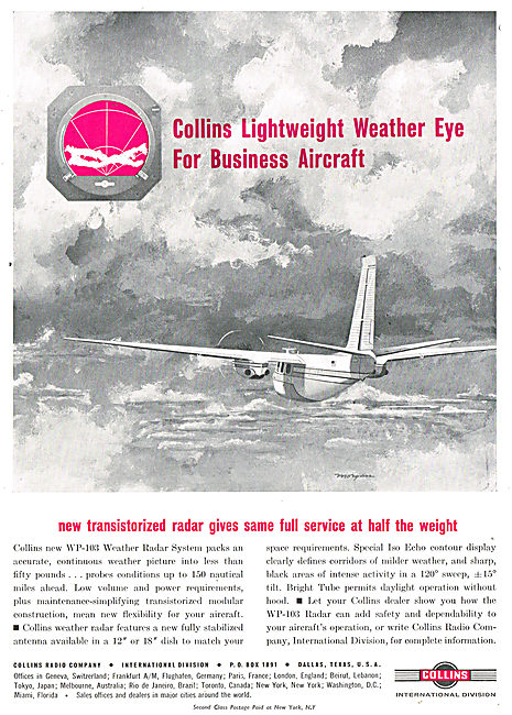 Collins WP-103 Weather Radar System                              