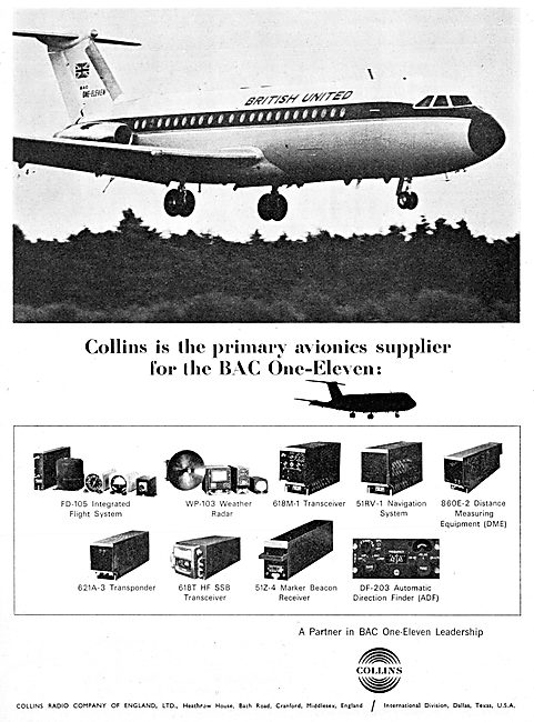 Collins Avionics Fit For BAC-111                                 