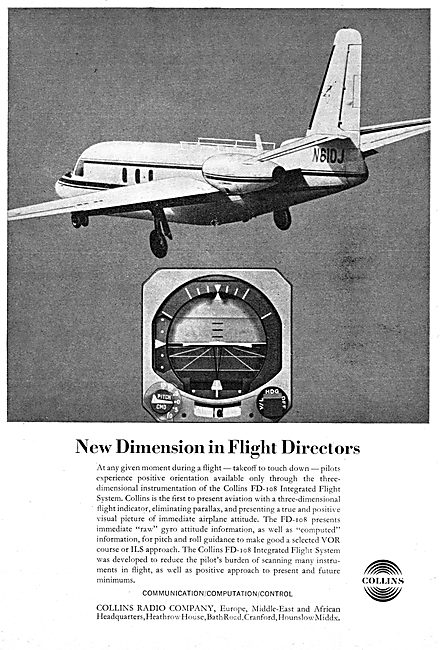Collins  FD-108 Flight Director 1965                             