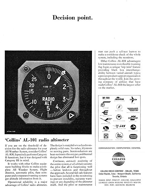 Collins AL-101 Radio Altimeter                                   