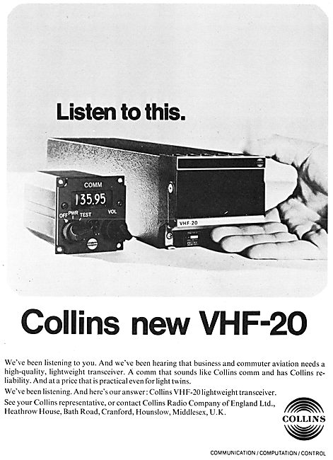Collins VHF-20 Transceiver                                       