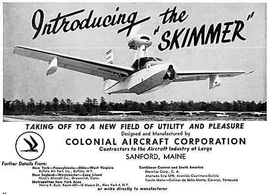 Colonial Aircraft. Colonial Skimmer                              