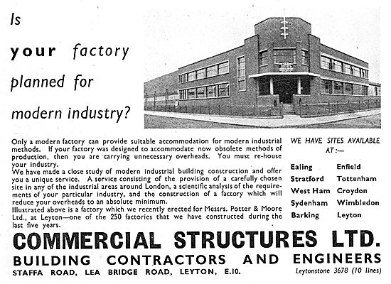 Commercial Structures - Factory Designers & Constructors         