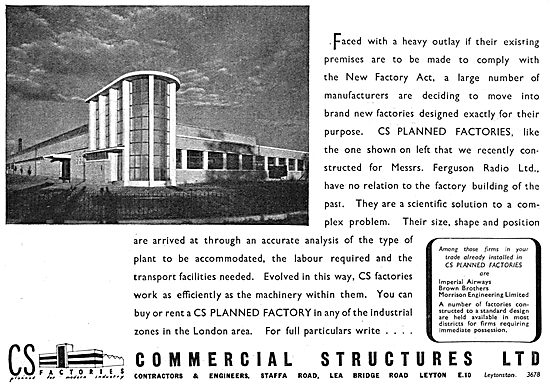 Commercial Structures - Factory Designers & Constructors         