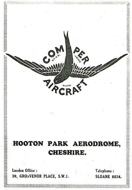 Comper Aircraft - Hooton Park Aerodrome Cheshire                 