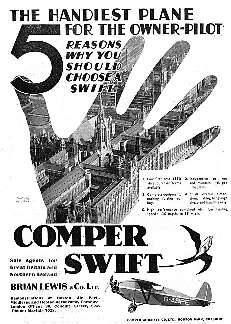 Comper Swift : G-ABPE                                            