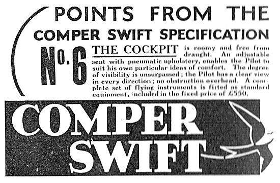 Points From The Comper Swift Specification No 6                  