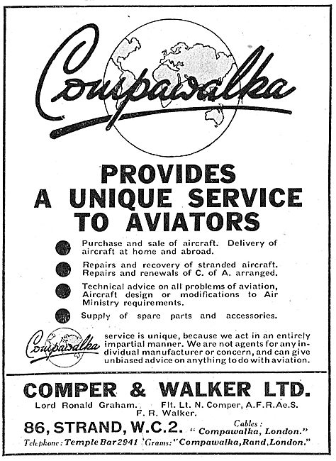 Comper & Walker Ltd - Aviation Sales, Service & Consultancy      